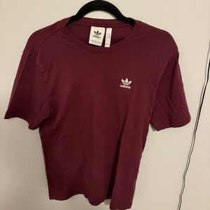 adidas Original’s Adicolor Trefoil Essentials Tee - Burgundy H34635
